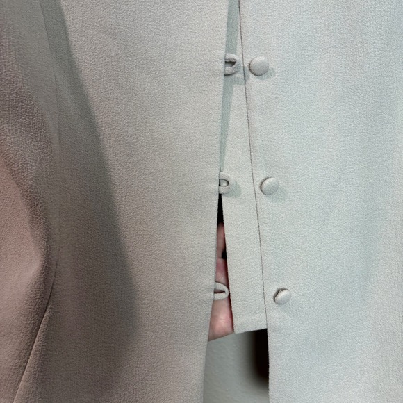 Danny & Nicole Women's 16 Beige Blazer Blouse Button Front Chic Classic Neutral - Picture 11 of 14